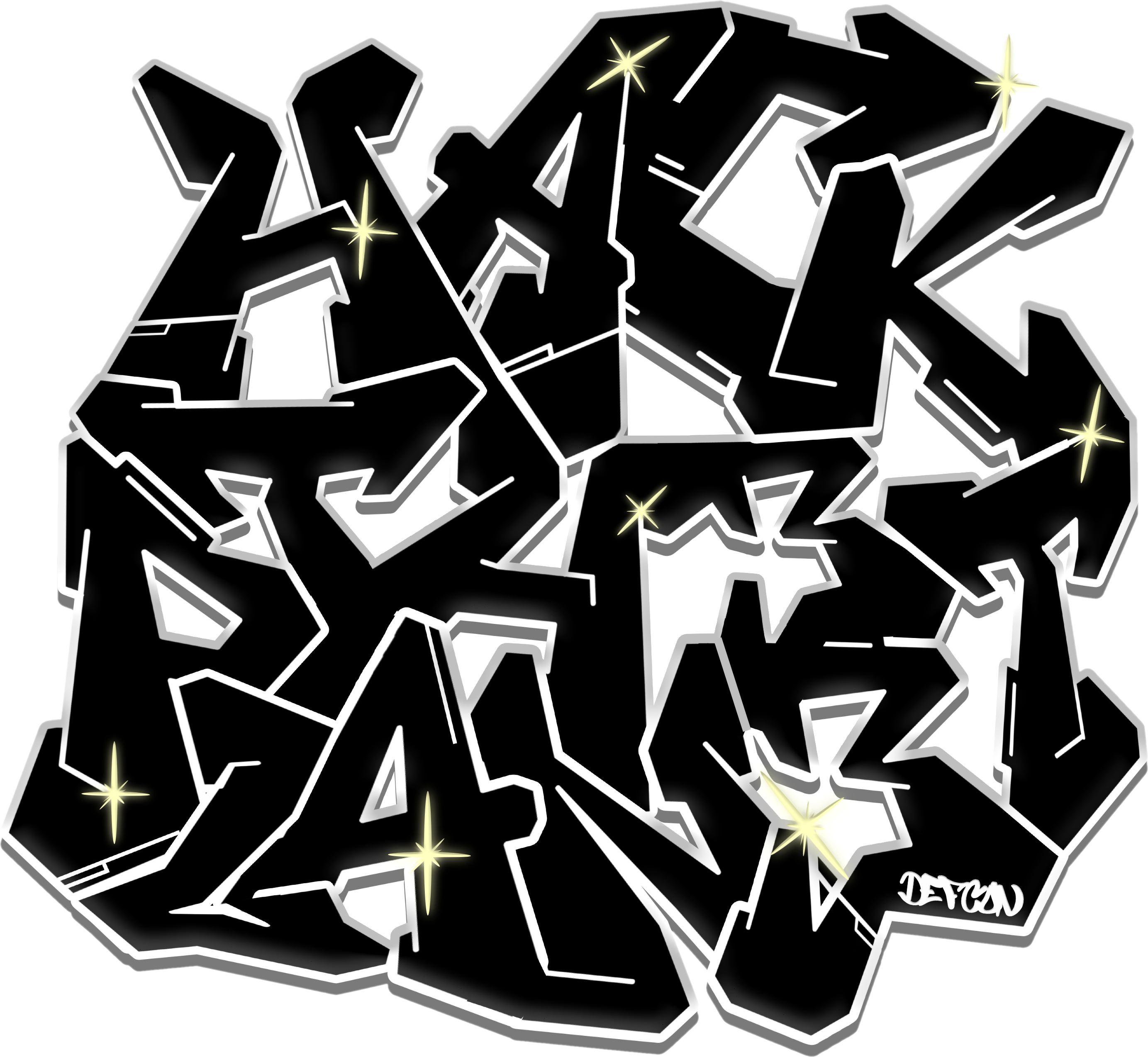 Hack the Planet Graffiti